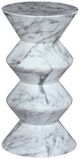 Century® Outdoor Complements Black/White Marble Outdoor Martini Table-0