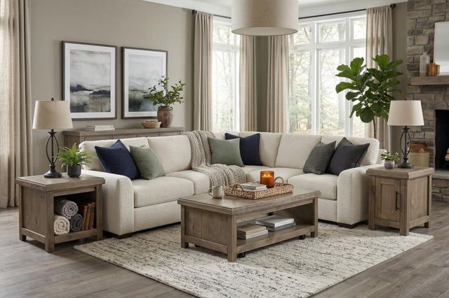 Legends Home Dakota Barnwood Chairside Table-1