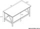 Linon Titian Antique Tobacco Coffee Table-2