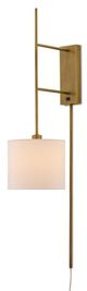 Currey & Company Savill Polished Brass Wall Sconce-0