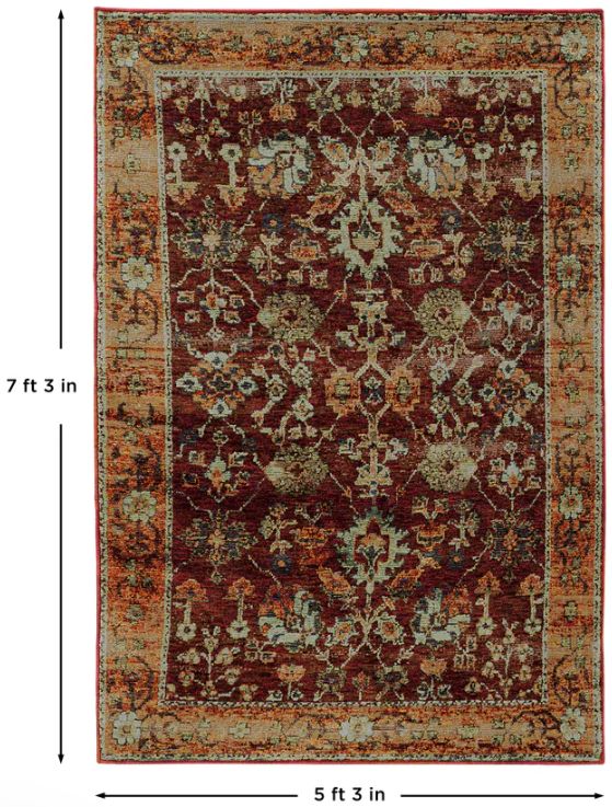 Oriental Weavers™ Andorra 5'x7' Style 14 Area Rug-2