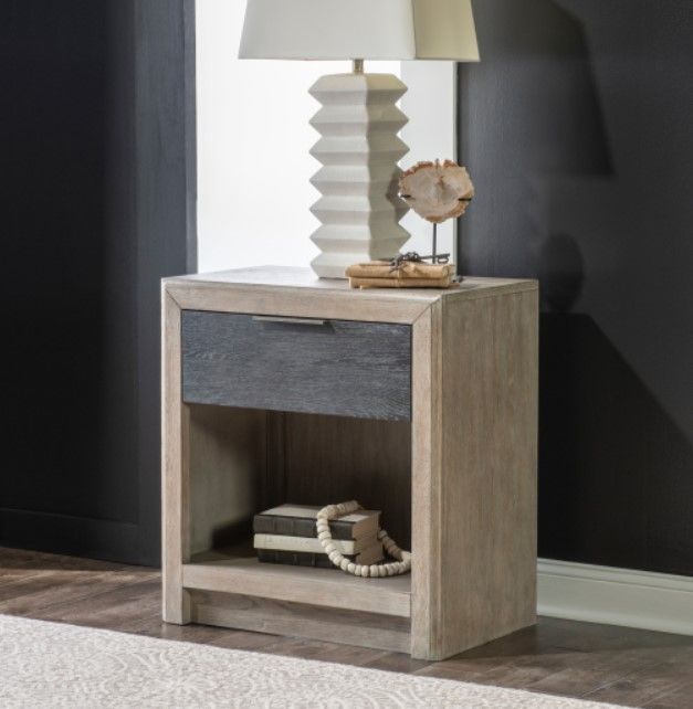 Legacy Classic Halifax Flax/Java Open Nightstand-2