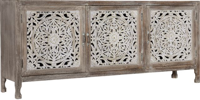 Hooker® Furniture Commerce and Market Serene Neutral Entertainment Console-0