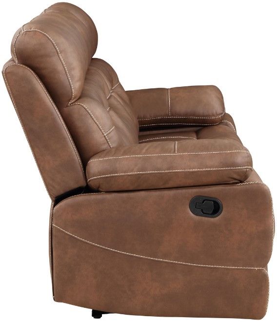 Steve Silver Co. Rudger Chestnut Manual Reclining Sofa-2