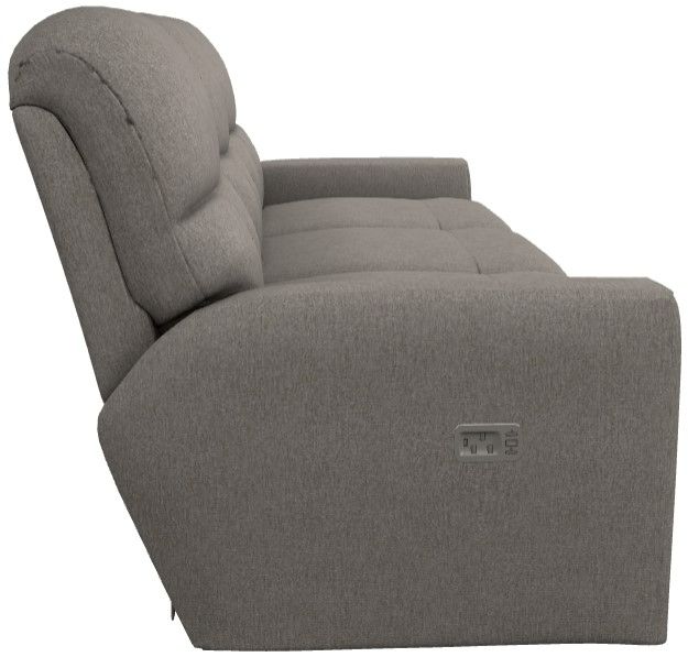La-Z-Boy® Hawthorn Smoke Power Reclining Sofa with Headrest-2