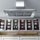 XO Fabriano Collection 36" Stainless Steel Island Range Hood -3