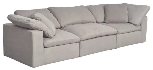 Moe's Home Collection Clay 3-Piece Light Grey Modular Sectional Sofa-0