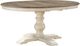 Winners Only® Torrance Gray Top Pedestal Dining Table with White Base-0