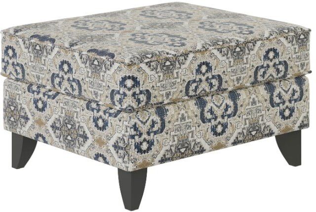 Fusion Furniture Chalupnik Storm Multi-Colored Accent Ottoman-0