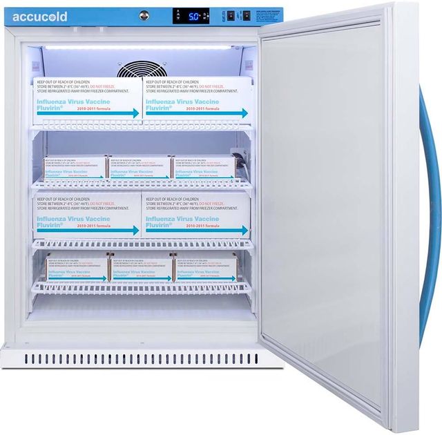 Accucold® 24" 6.0 Cu. Ft. White Built-In or Freestanding Vaccine Refrigerator-2