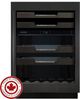 Marathon M4 Series 24” 5.3 Cu. Ft. Black Stainless Steel Built-In Dual Zone Wine Cooler-0