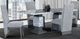Global Furniture USA D1212 5-Piece Gray/White Dining Set-1