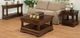Handstone Customizable Phillipe Buxton Cherry Sofa Table with Shelf with 2 Drawers-1