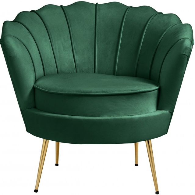 Meridian Furniture Gardenia Green Velvet Chair-0