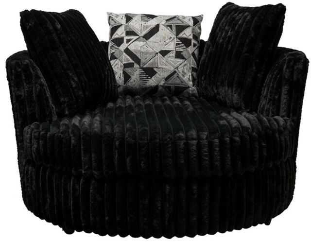 American Wholesale Furniture Galactic Ebony Swivel Chair-0
