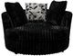 American Wholesale Furniture Galactic Ebony Swivel Chair-0