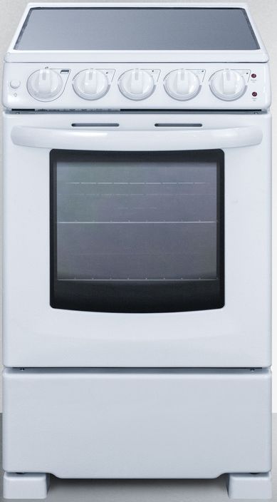 Summit® 20" White Slide-In Electric Range-0