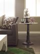 Four Hands Lucy White Side Table with Carbon Washed Base-1