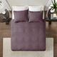 Olliix by Madison Park Purple King/California King Quebec Reversible Coverlet Set-4