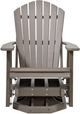 Nature's Best Furniture Customizable Adirondack Polyethylene Outdoor Swivel Glider Chair-1