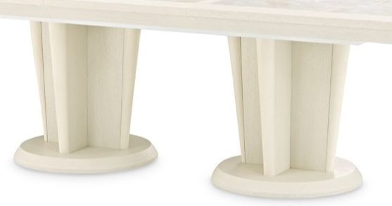Michael Amini® Portrait Alabaster White Rectangular Dining Table-1