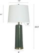 Stylecraft Ceramic Gray Table Lamp-5