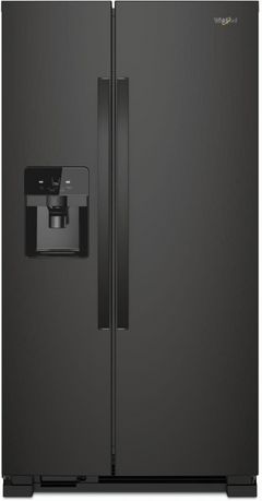 Whirlpool® 34 in. 21.4 Cu. Ft. Black Side-by-Side Refrigerator