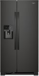 Whirlpool® 33" 21 Cu. Ft. Black Side-by-Side Refrigerator-0