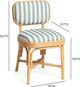 TOV Furniture Dorine Beige/Mint Green/Natural Dining Side Chair-2