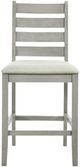 New Classic® Home Furnishings Pascal Driftwood Gray Ladderback Counter Dining Chair-2