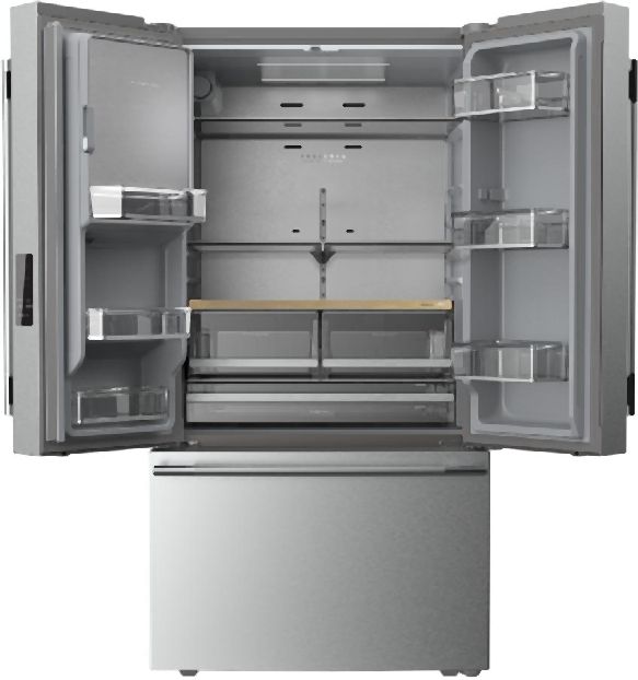 KitchenAid® 36" 30.5 Cu. Ft. PrintShield Stainless Steel French Door Refrigerator with Exterior Water and Ice Dispenser-1