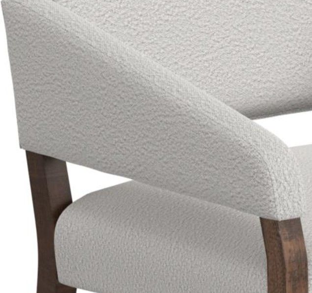 International Furniture Direct Murcia Pearl/Lacquer Brown Accent Chair-3