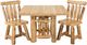 Best Craft Furniture WRP1 White Cedar Top Dining Table with Rustic Red Pine Legs-1