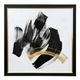 Stylecraft Golden Brushstroke II Black/White Wall Art-0