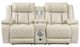 Homelegance® Huron Beige Double Power Reclining Loveseat with Center Console-2