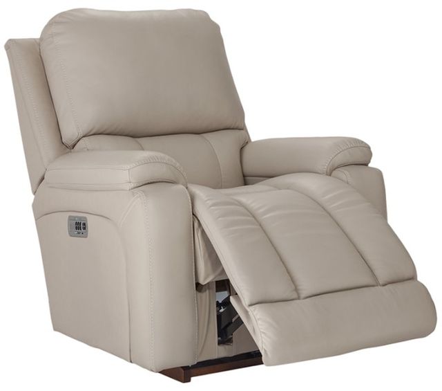 La-Z-Boy® Greyson Ice Leather Power Rocking Recliner with Headrest-1
