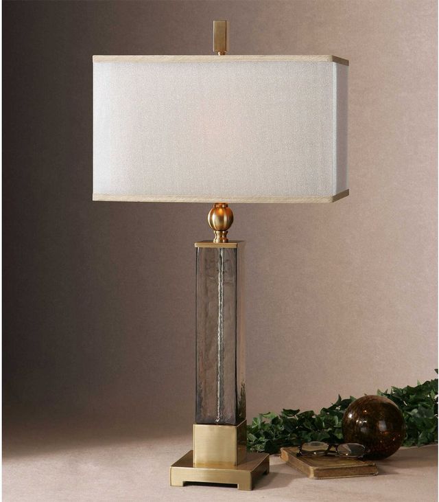 Uttermost® Caecilia Light Amber Table Lamp-1