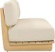 TOV Furniture Reavan Cream/Light Teak Fabric/Wooden Outdoor Lounge Sofa-4