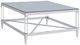 Coaster® Lindley Tempered Mirror Top Coffee Table with Chrome Base-0