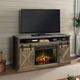 Legends Home Farmhouse Barnwood 66" Fireplace Console-1
