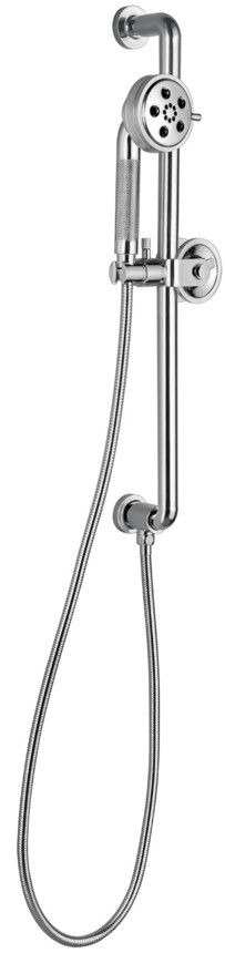 Brizo Litze® Polished Chrome Slide Bar Handshower with H2OKinetic® Technology-0