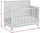 Elements International Malia Walnut Crib with High Headboard and Guardrail-2