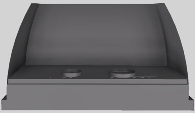 Vent-A-Hood® Designer Series 54" Gunsmoke Wall Mounted Range Hood-2