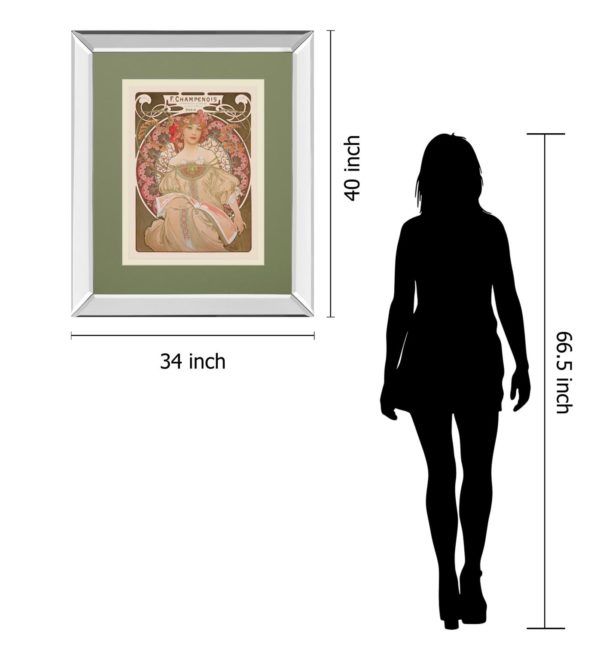 Classy Art Reverie, 1897 by Alphonse Mucha Wall Art-3