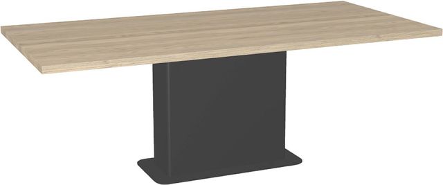 Amisco Customizable Lucarelli 84" Rectangular Dining Table with 1" Solid Ash Top-0