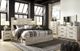 Signature Design by Ashley® Cambeck 4-Piece Whitewash King Storage Panel Bed Set-5