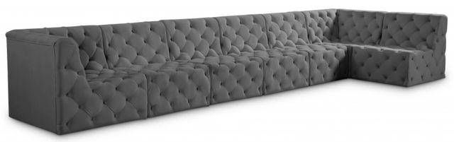 Meridian Furniture Tuft 7-Piece Grey Modular Sectional Set-0