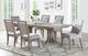 Winners Only® Xena Grey 96" Pedestal Dining Table with Leaf-1