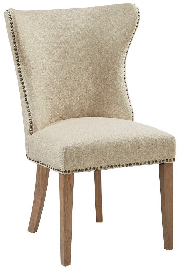 Olliix by Madison Park Cream Set of 2 Skylar Dining Chairs-0