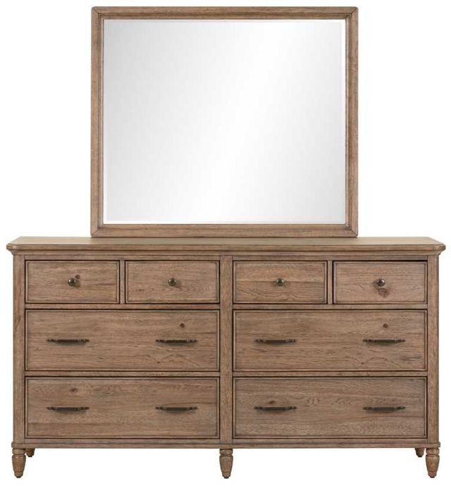 Liberty Furniture Hickory Grove Heirloom Brown Dresser and Mirror-2